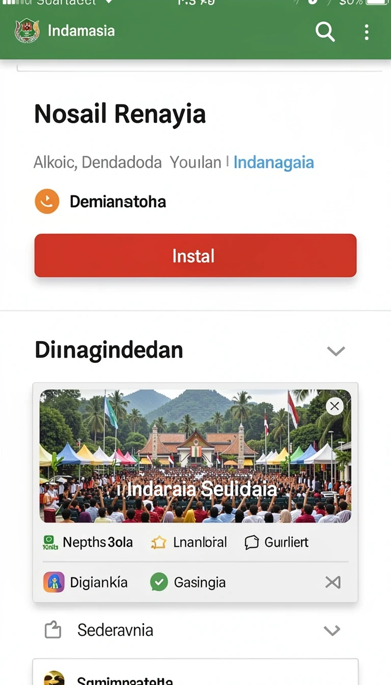 Alur unduhan aplikasi di rajaqris88